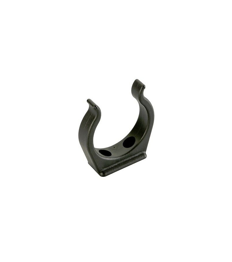 Clips plastique pour tube - noir - Ø 30 mm